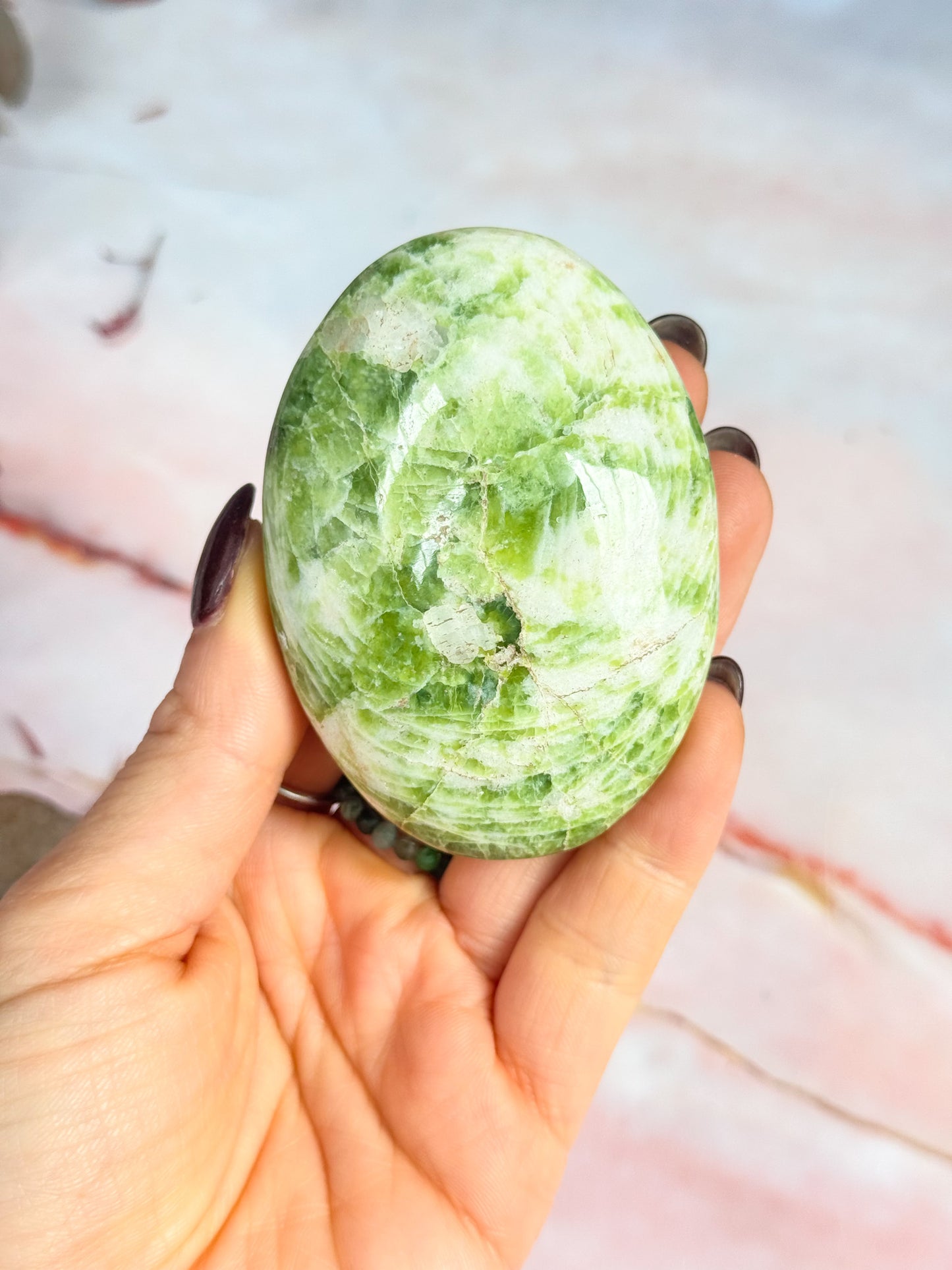 Tremolite Palmstones and Hearts