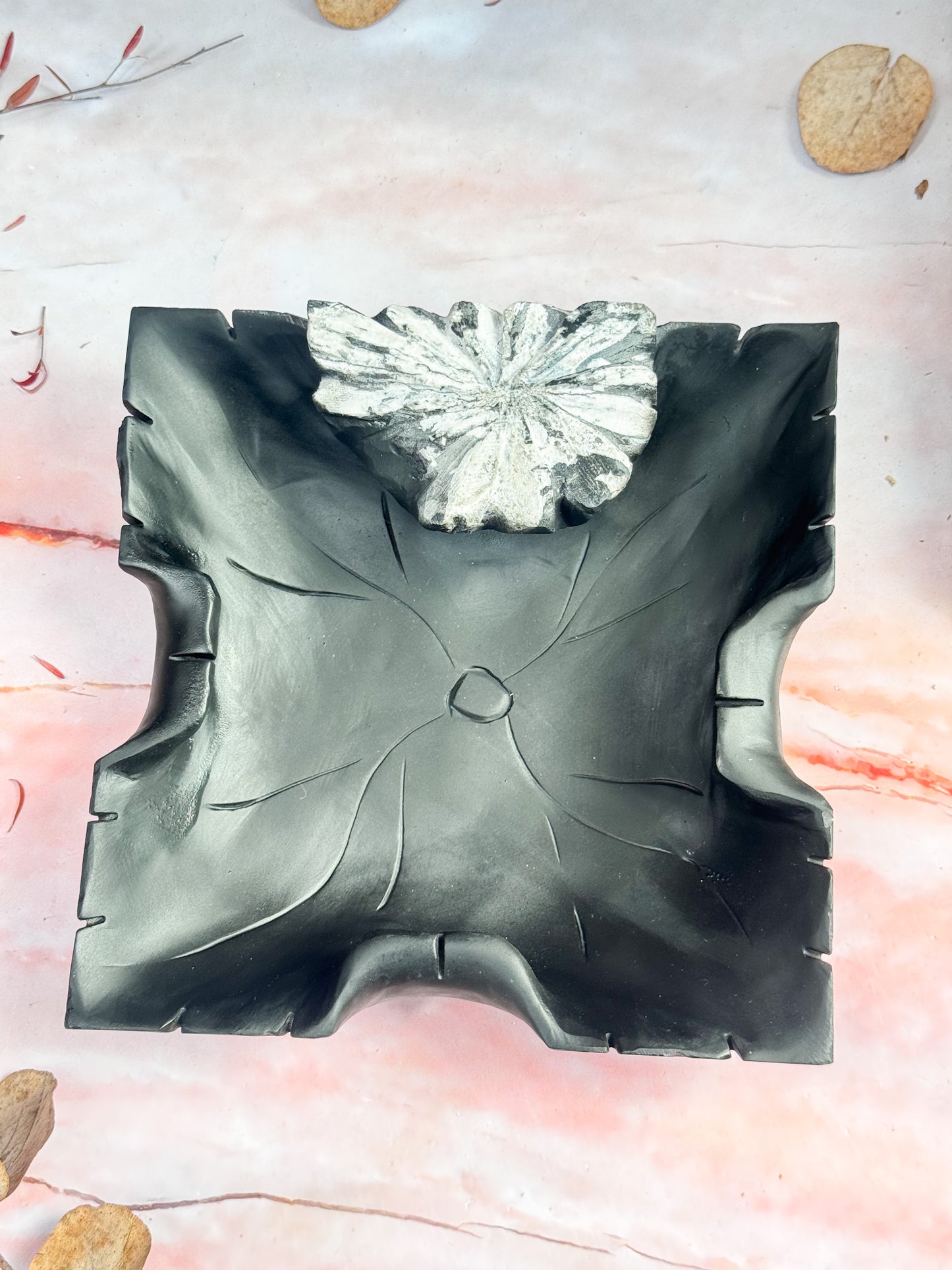 Chrysanthemum Stone Bowl