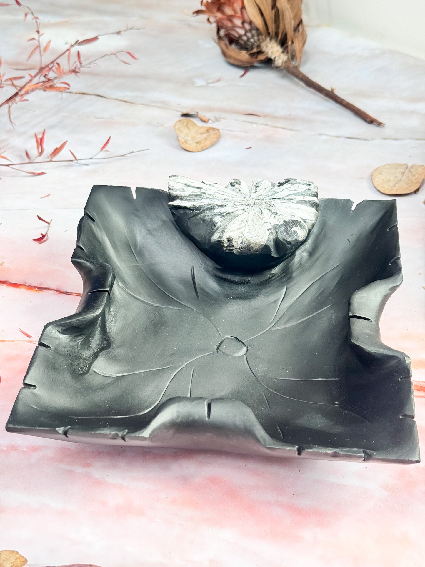 Chrysanthemum Stone Bowl