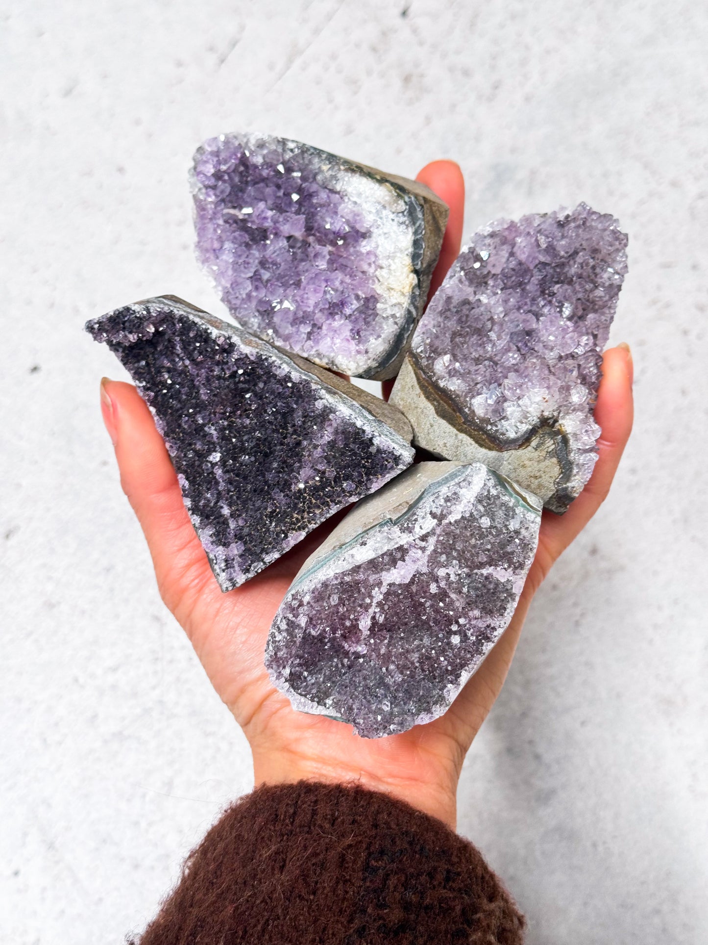 Amethyst Standing Clusters