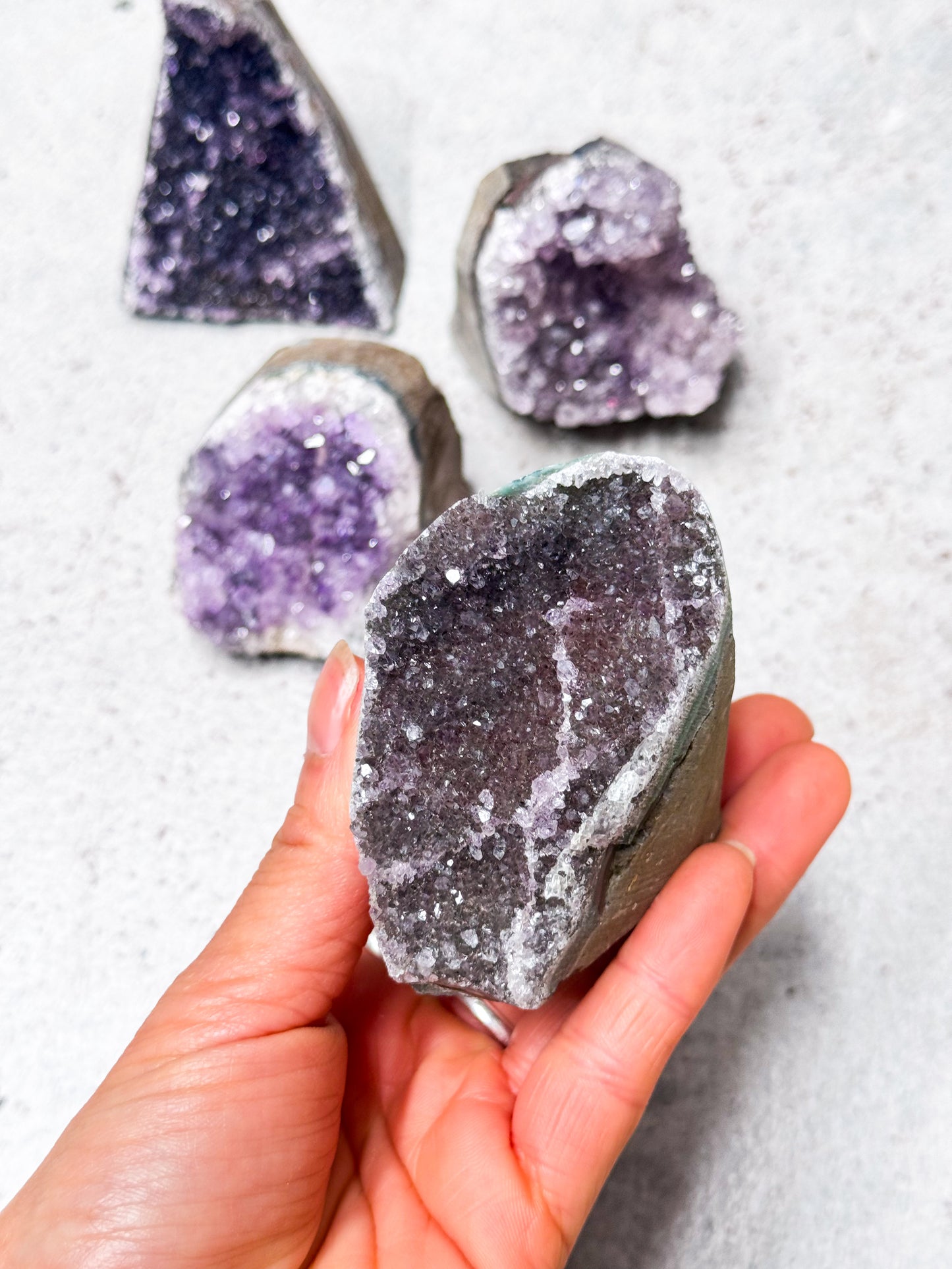 Amethyst Standing Clusters