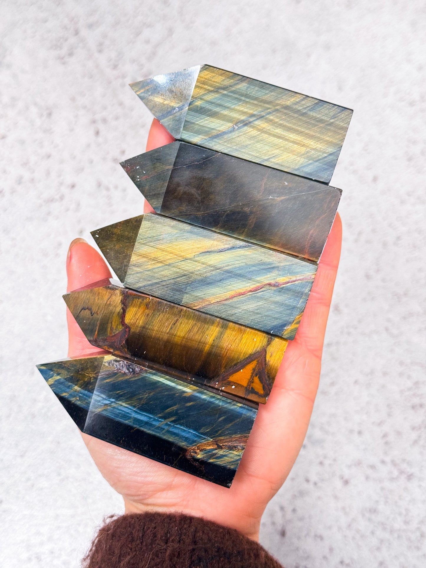 Blue Tigers Eye points