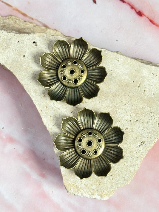 Brass Lotus Incense Holders