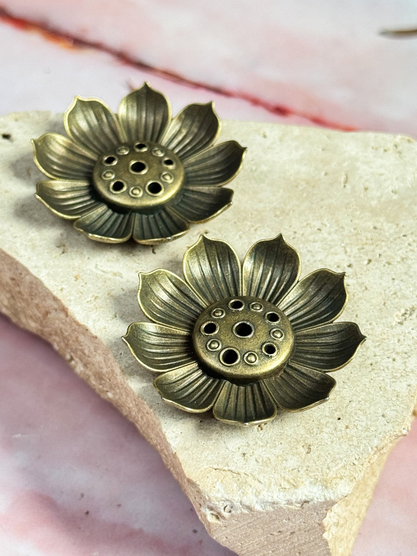 Brass Lotus Incense Holders