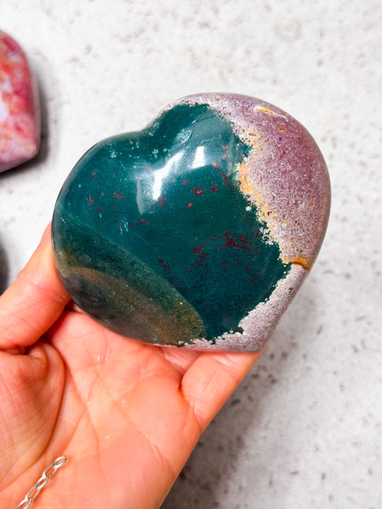 Ocean Jasper Hearts