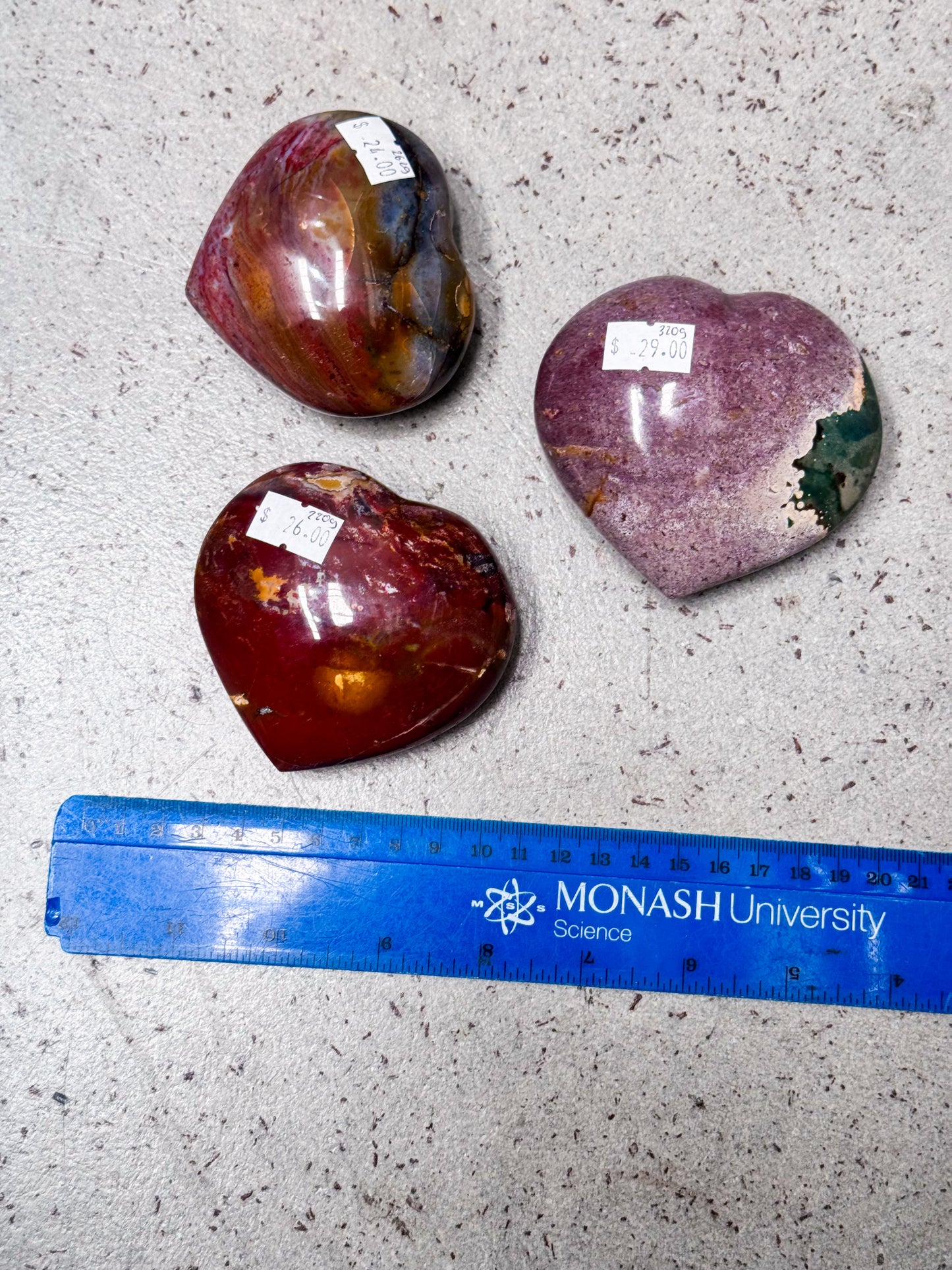 Ocean Jasper Hearts
