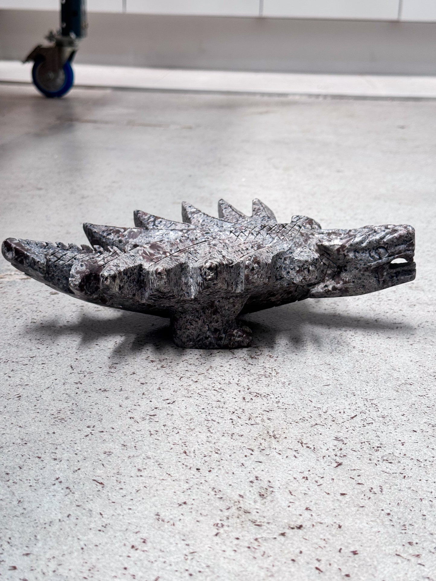 Flying Yooperlite Dragon Carving