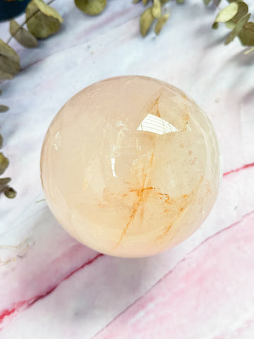 Large Rose Quartz Sphere