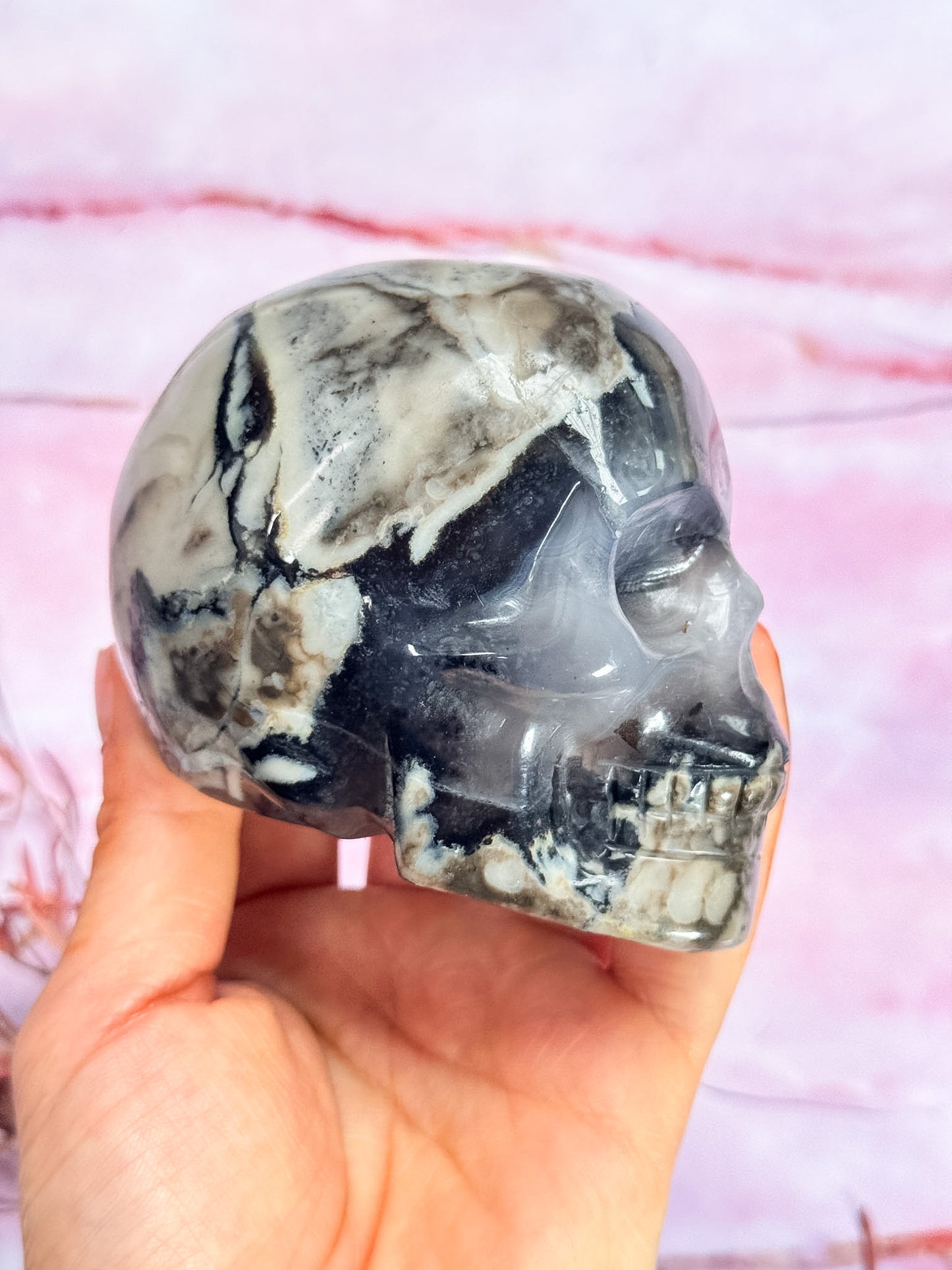 Volcanic Agate Skull