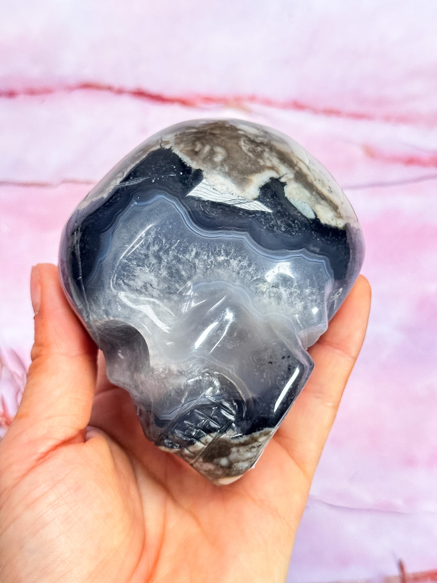 Volcanic Agate Skull