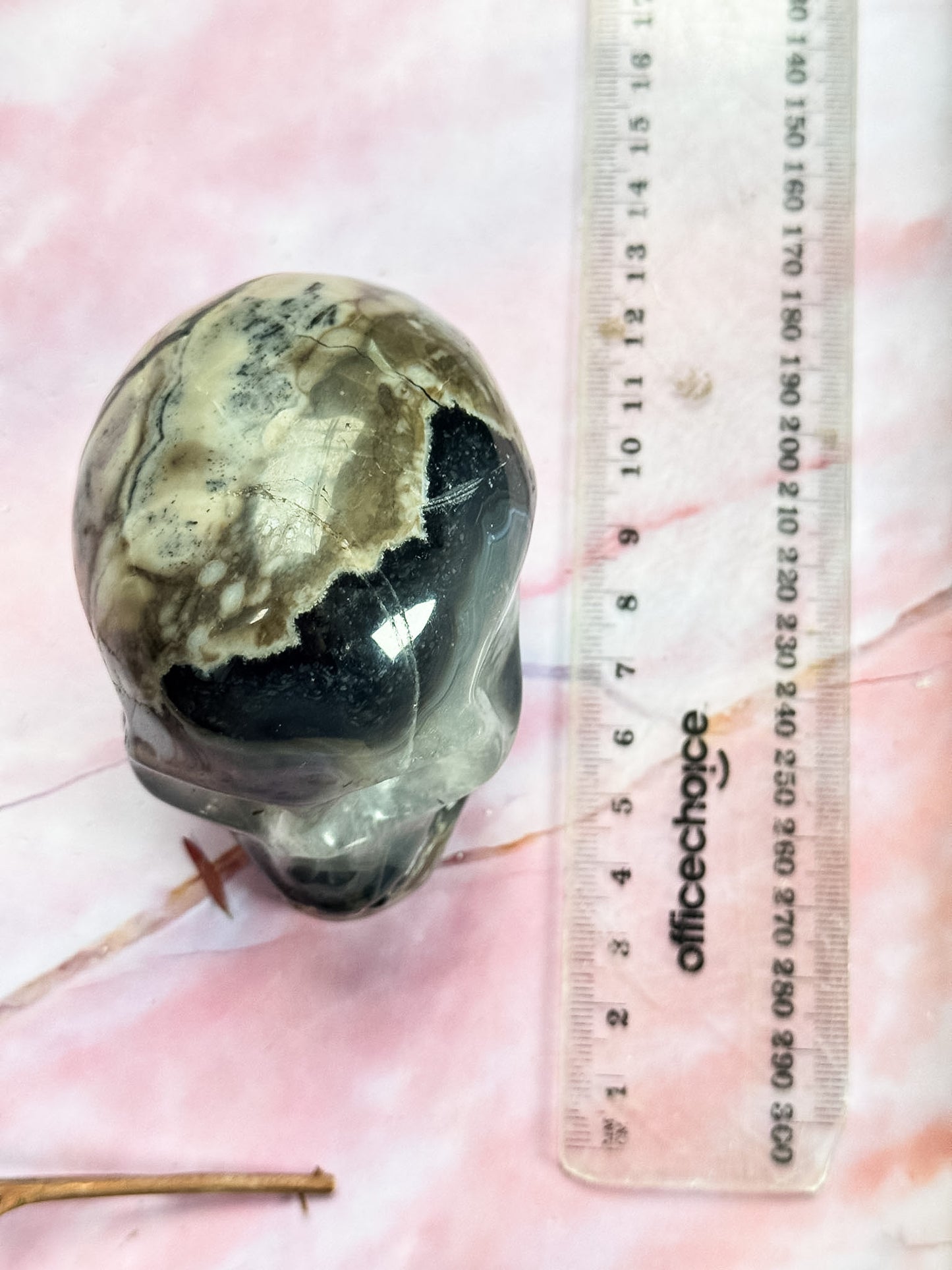 Volcanic Agate Skull