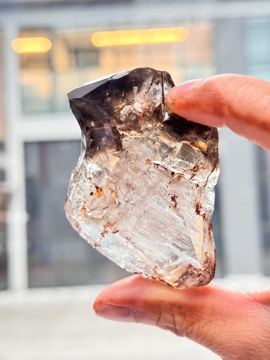 Smokey Elestial Quartz Cluster