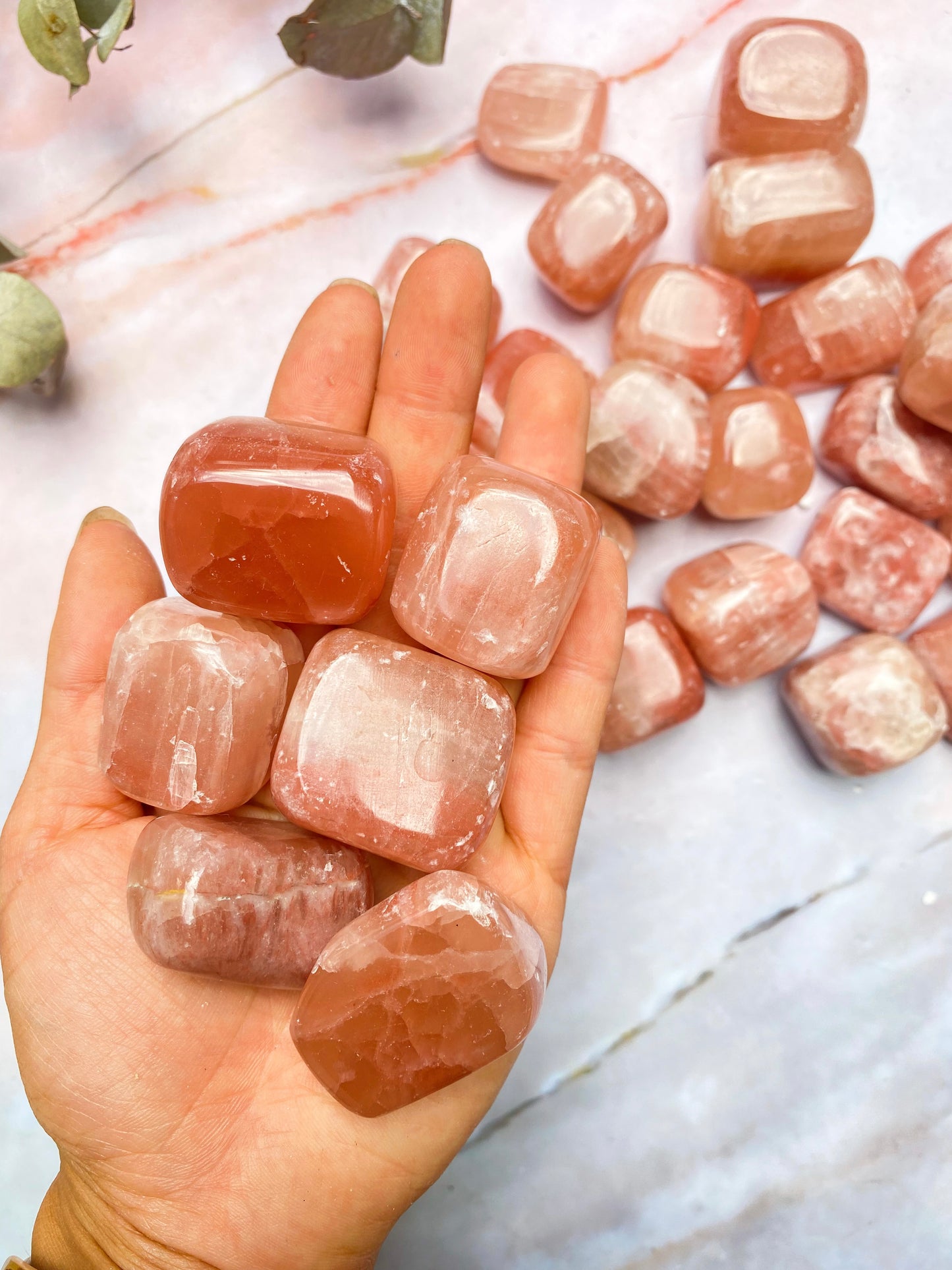Rose Calcite Tumbles