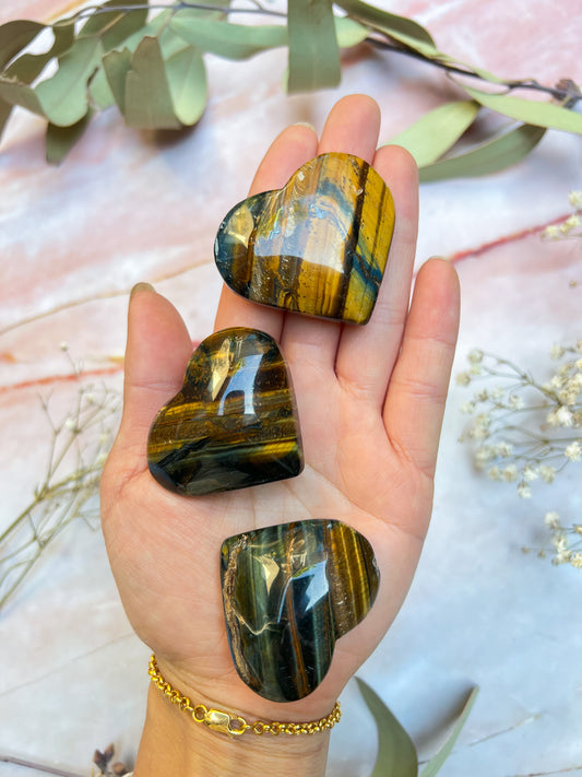 Tigers Eye Hearts